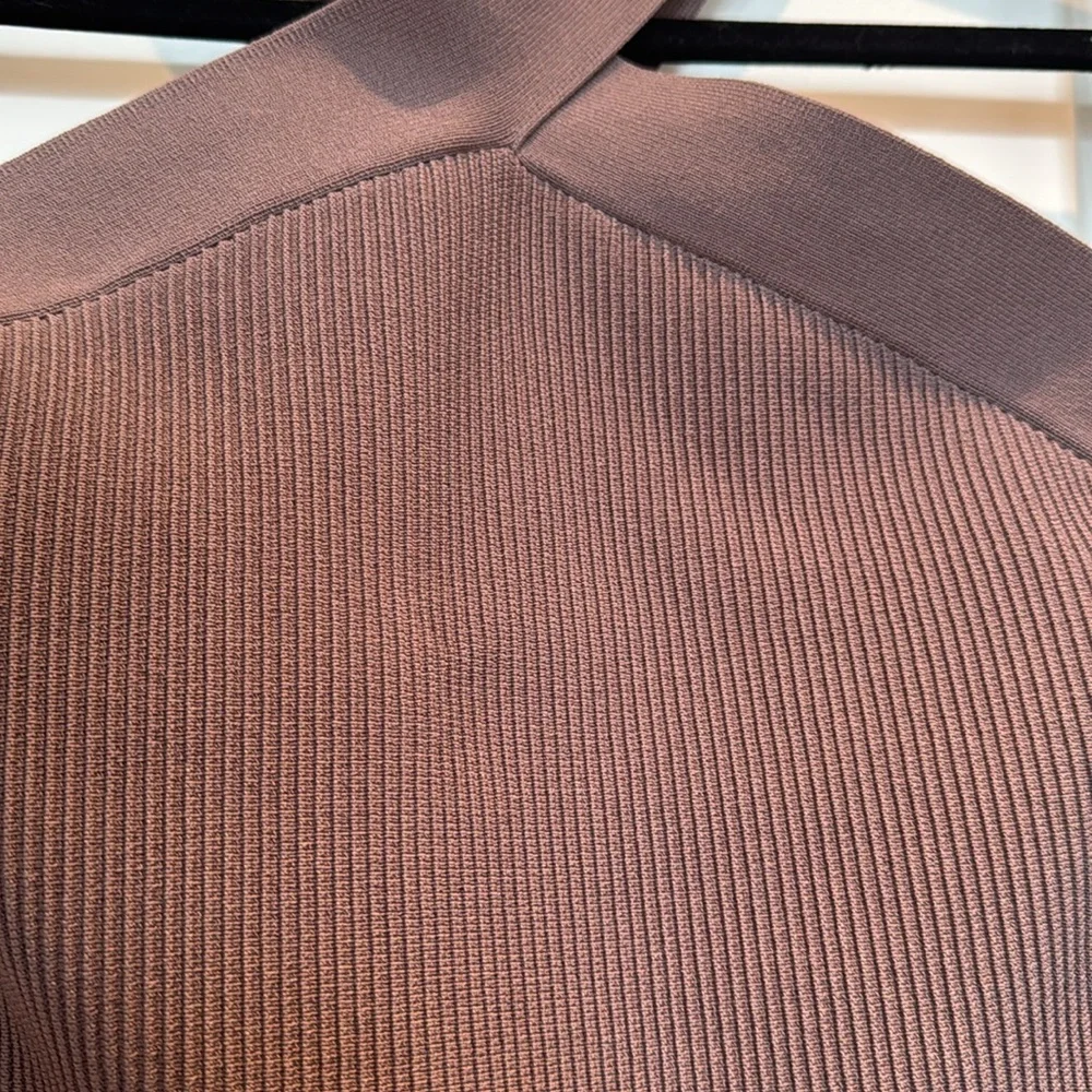 ARITZIA Babaton Bodycon Mini Sculpt Knit Dress in Deep Taupe - Large - Picture 5 of 11